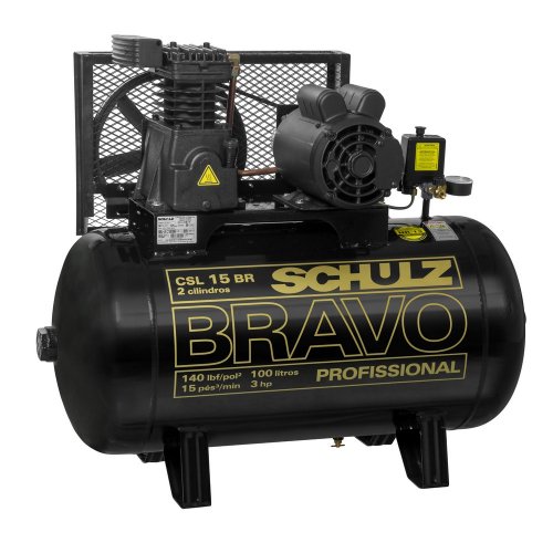 Compressor Bravo CSL 15BR/100 - 15 pcm 100 litros 3hp