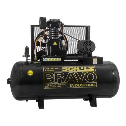 Compressor Bravo CSL 20BR200 - 20 pcm 200 litros 5hp