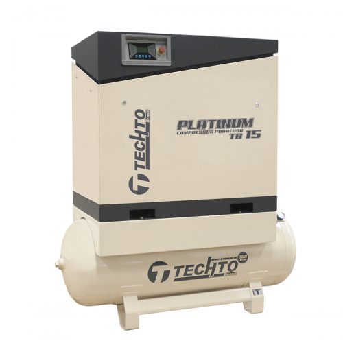 Compressor de Parafuso Sobre Reservatório 15hp 10bar - Techto Platinum TB 15