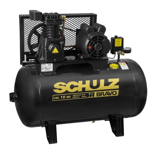 Compressor Bravo CSL 10BR/100 - 10 pcm 100 litros 2hp